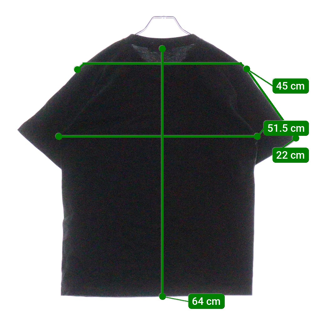 CABARET POVAL(キャバレーポバール) Sidewalk Tee サイドウォーク プリントTシャツ ブラック