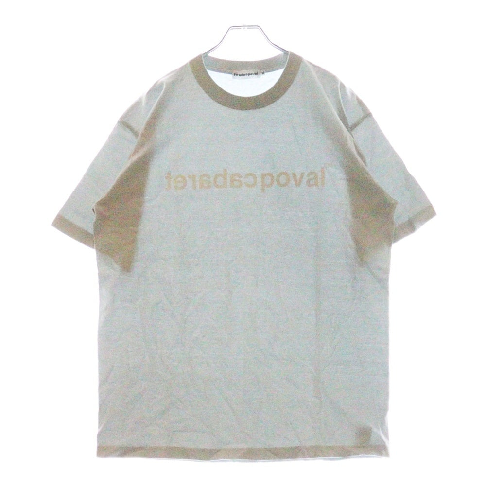 CABARET POVAL(キャバレーポバール) Original Logo Tee オリジナルロゴ プリントTシャツ ライトブルー