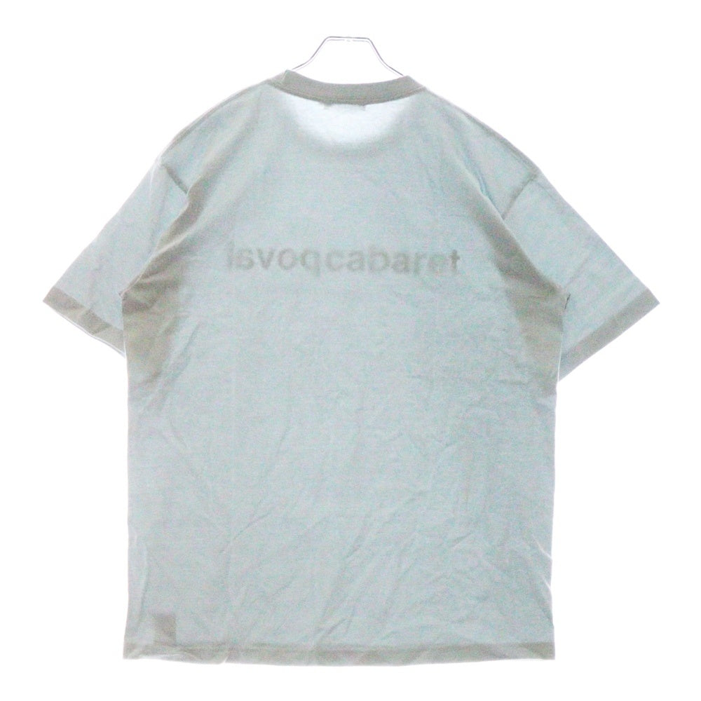 CABARET POVAL(キャバレーポバール) Original Logo Tee オリジナルロゴ プリントTシャツ ライトブルー