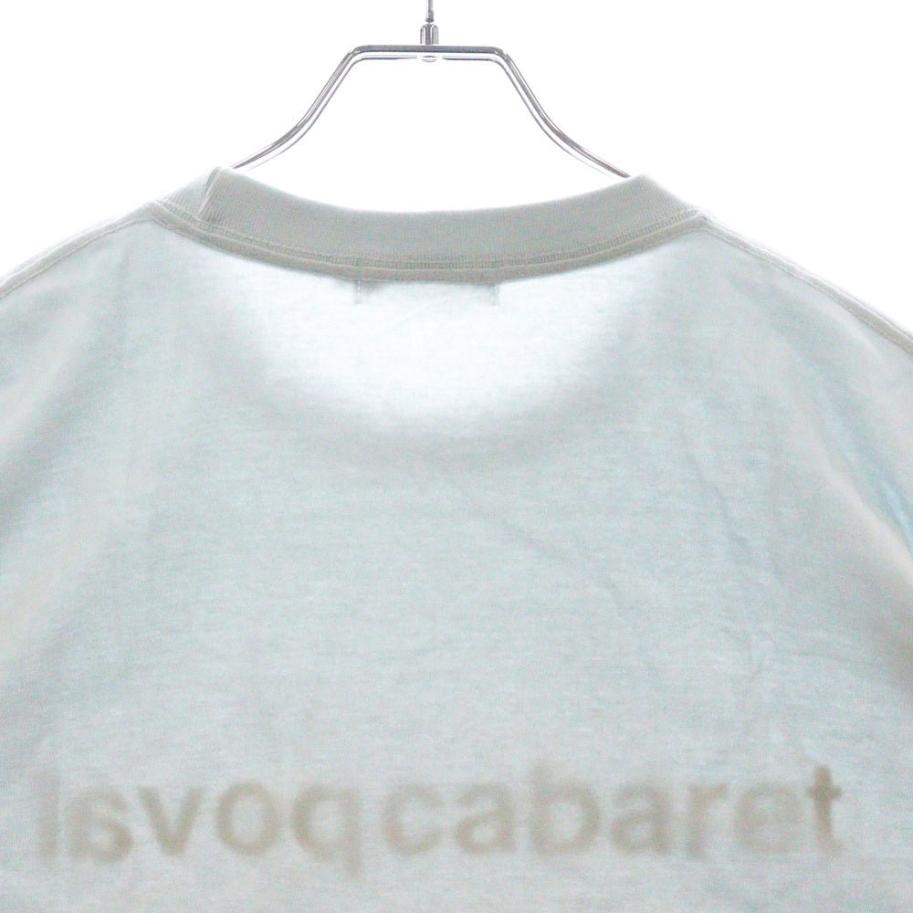 CABARET POVAL(キャバレーポバール) Original Logo Tee オリジナルロゴ プリントTシャツ ライトブルー