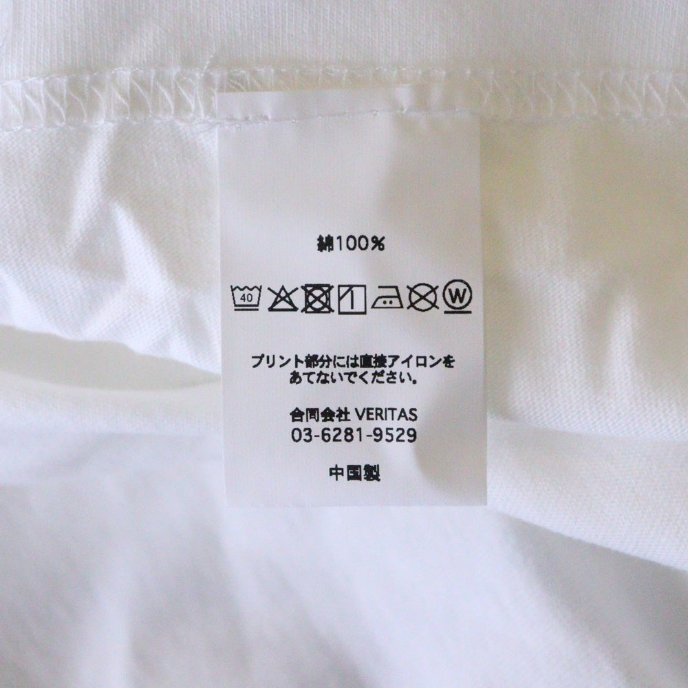 CABARET POVAL(キャバレーポバール) Sidewalk Tee サイドウォーク プリントTシャツ ホワイト