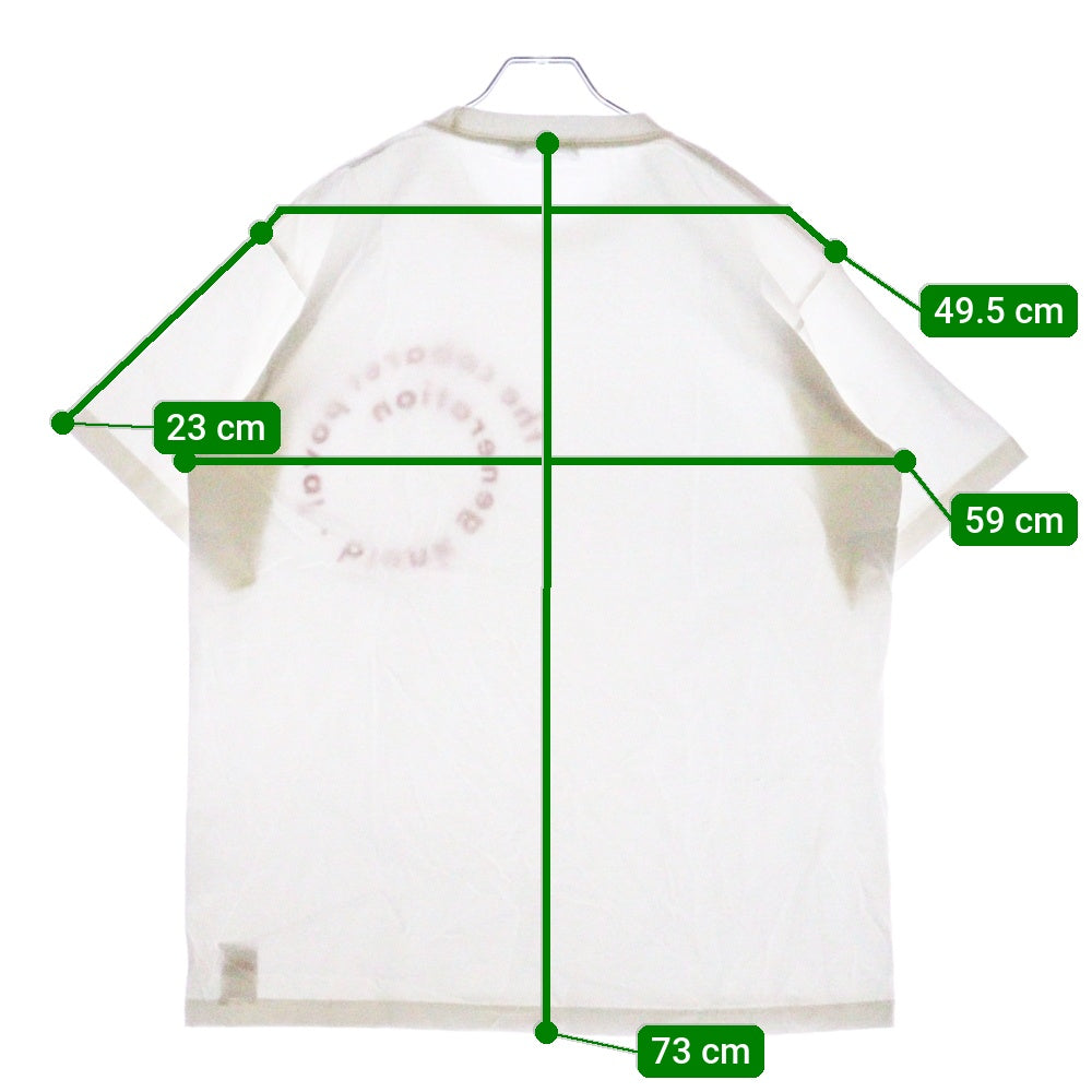 CABARET POVAL(キャバレーポバール) Sidewalk Tee サイドウォーク プリントTシャツ ホワイト