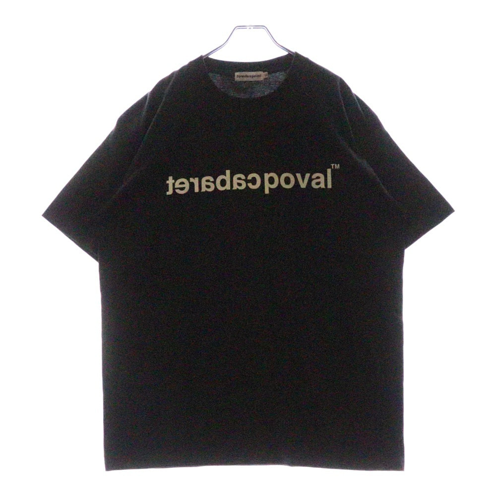 CABARET POVAL(キャバレーポバール) 25SS Original Logo Tee オリジナルロゴ プリントTシャツ ブラック