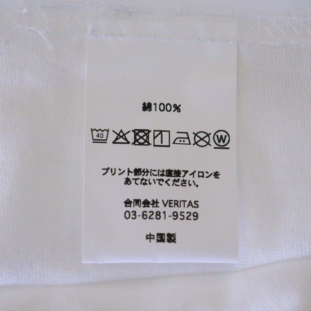 CABARET POVAL(キャバレーポバール) Sidewalk Tee サイドウォーク プリントTシャツ ホワイト