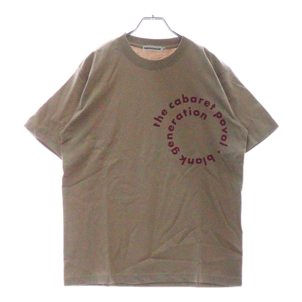 CABARET POVAL(キャバレーポバール) Sidewalk Tee サイドウォーク プリントTシャツ スモーキーピンク