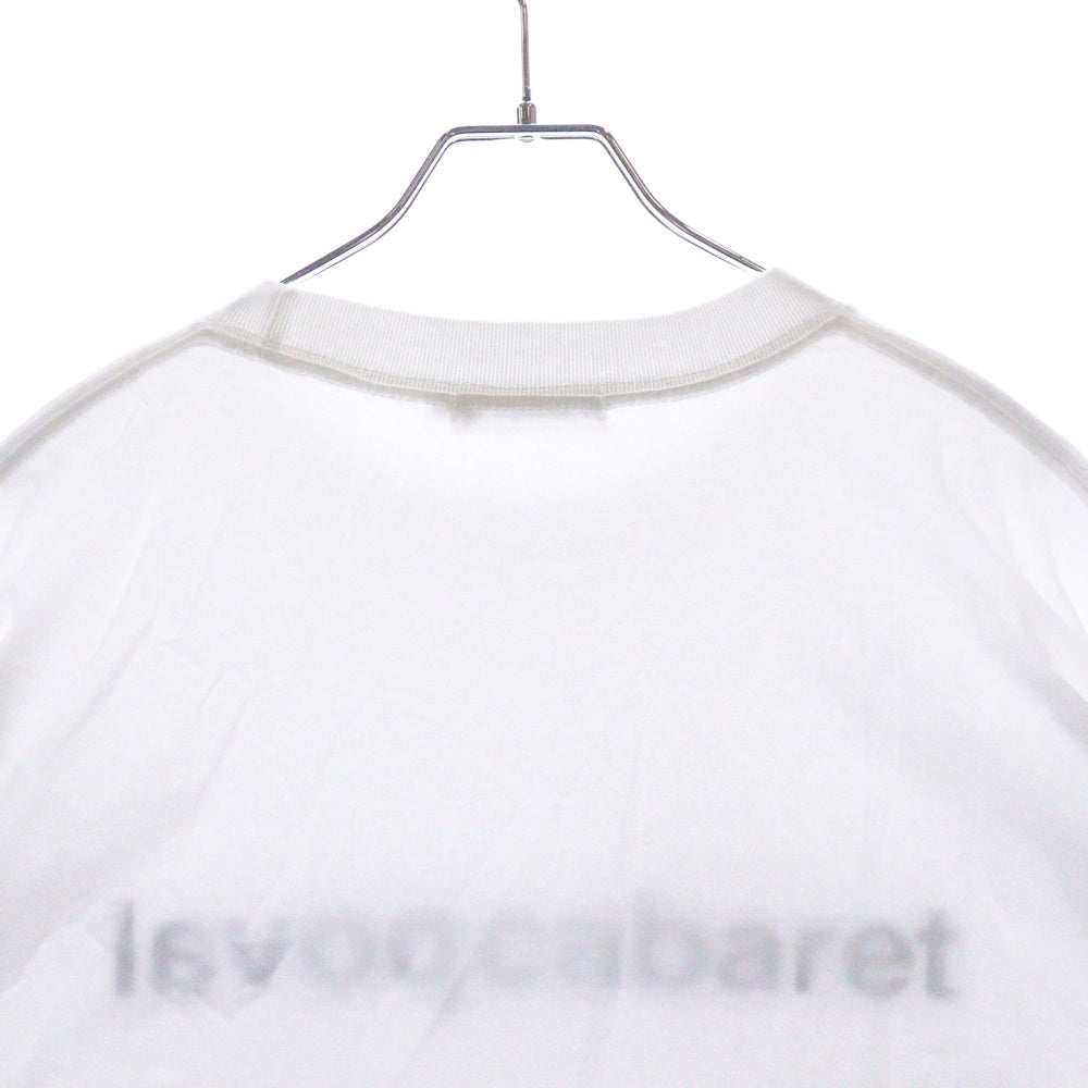 CABARET POVAL(キャバレーポバール) 25SS Original Logo Tee オリジナルロゴ プリントTシャツ ホワイト
