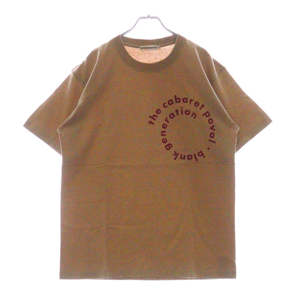 CABARET POVAL(キャバレーポバール) Sidewalk Tee サイドウォーク プリントTシャツ スモーキーピンク