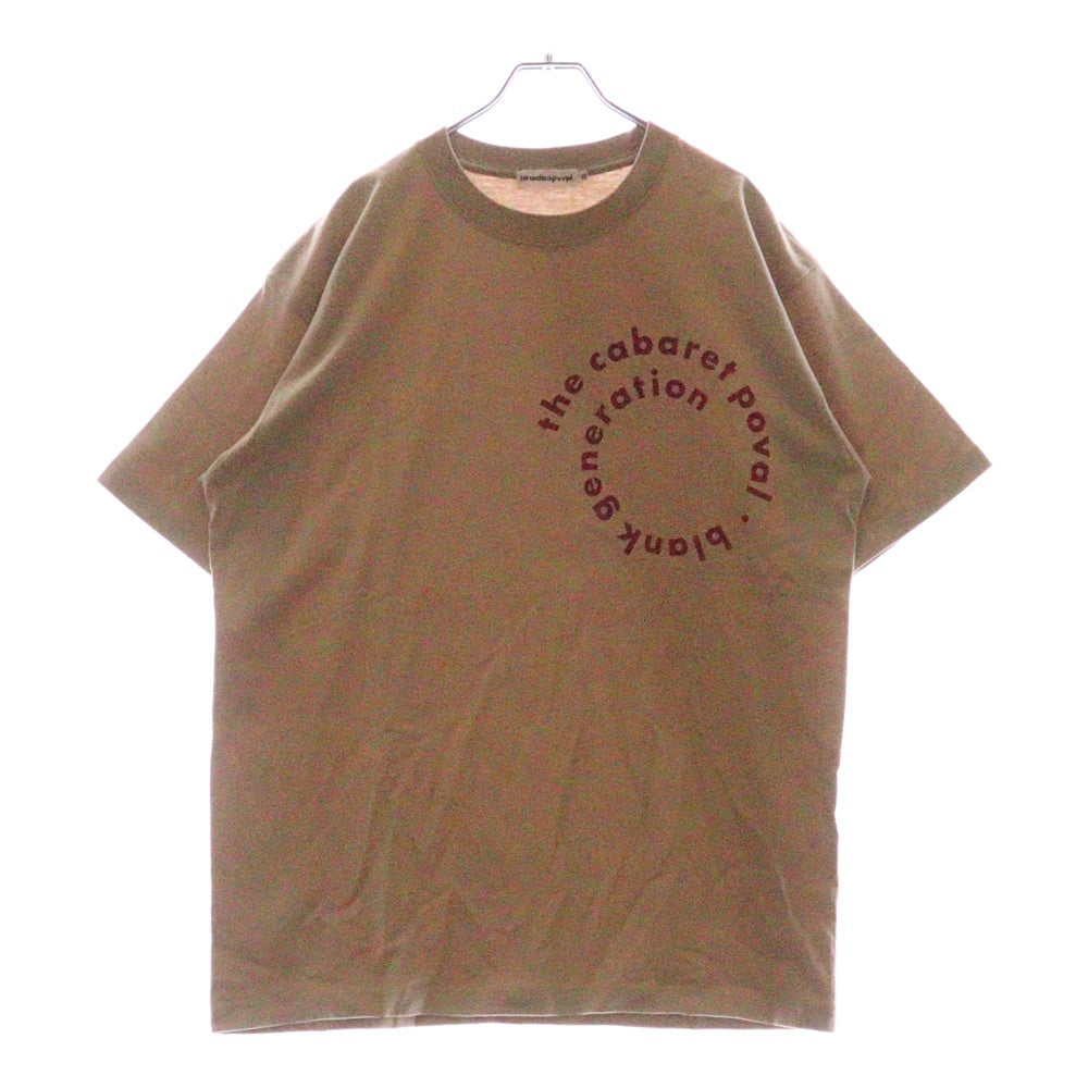 CABARET POVAL(キャバレーポバール) Sidewalk Tee サイドウォーク プリントTシャツ スモーキーピンク
