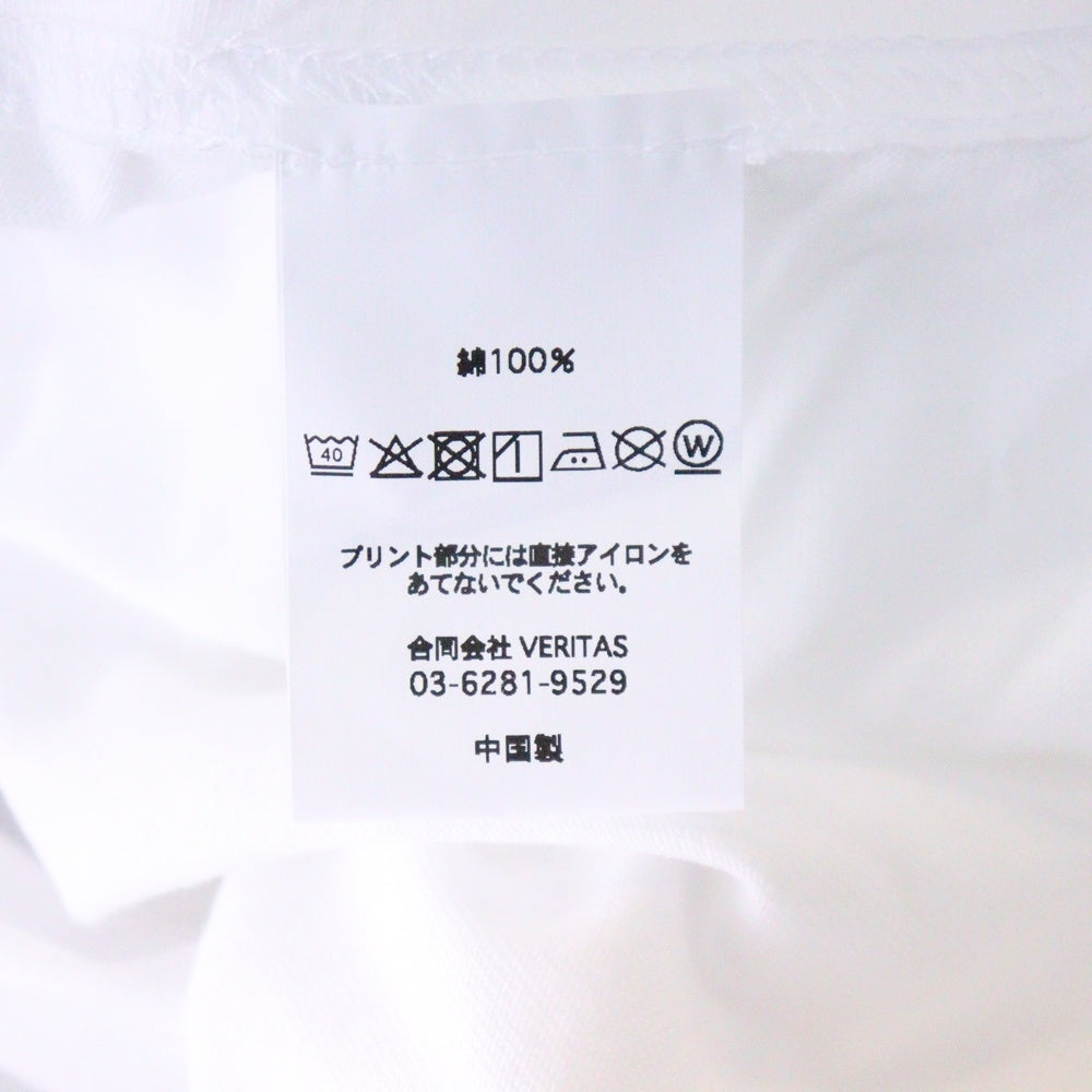 CABARET POVAL(キャバレーポバール) Sidewalk Tee サイドウォーク プリントTシャツ ホワイト