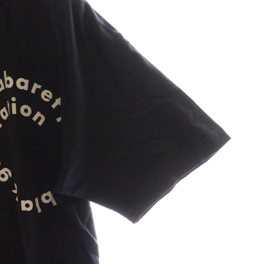 CABARET POVAL(キャバレーポバール) Sidewalk Tee サイドウォーク プリントTシャツ ブラック