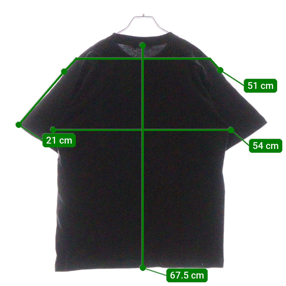CABARET POVAL(キャバレーポバール) Sidewalk Tee サイドウォーク プリントTシャツ ブラック
