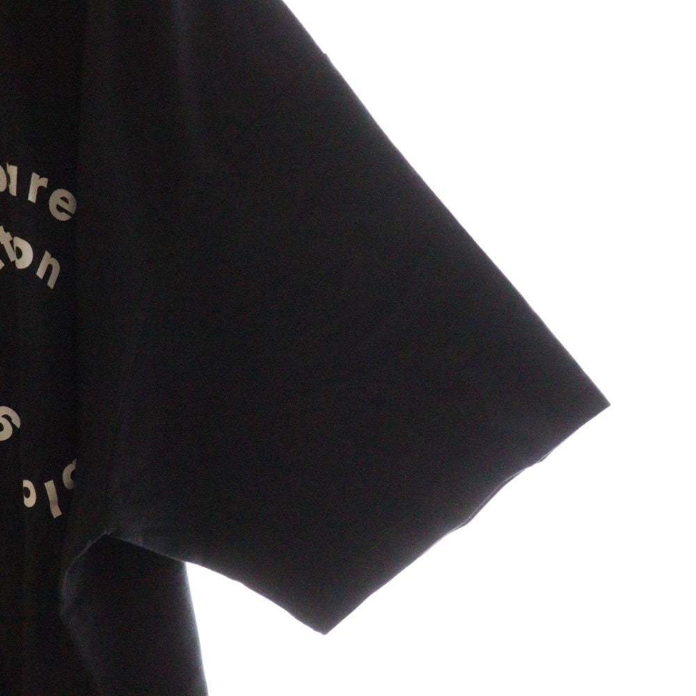 CABARET POVAL(キャバレーポバール) Sidewalk Tee サイドウォーク プリントTシャツ ブラック