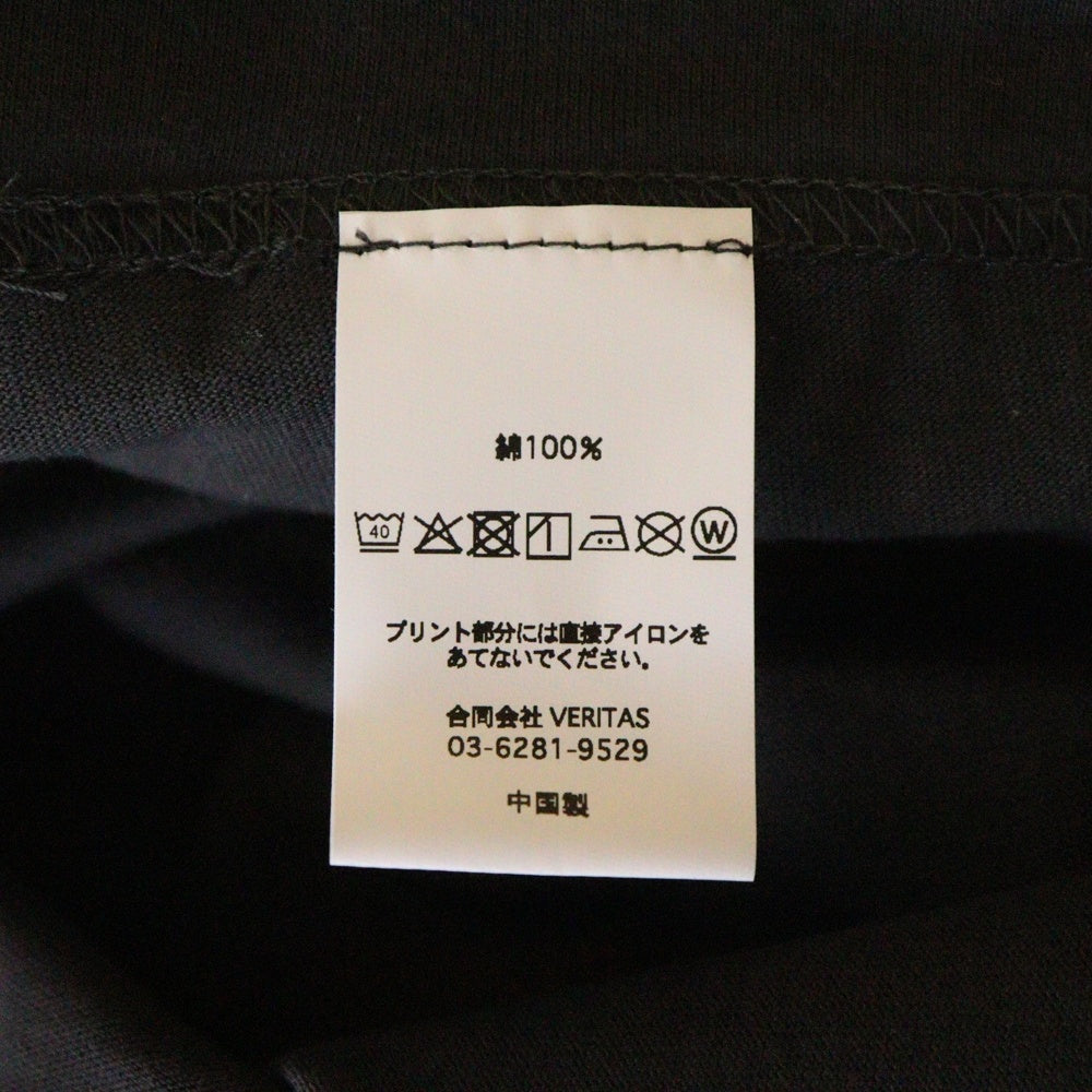 CABARET POVAL(キャバレーポバール) Sidewalk Tee サイドウォーク プリントTシャツ ブラック