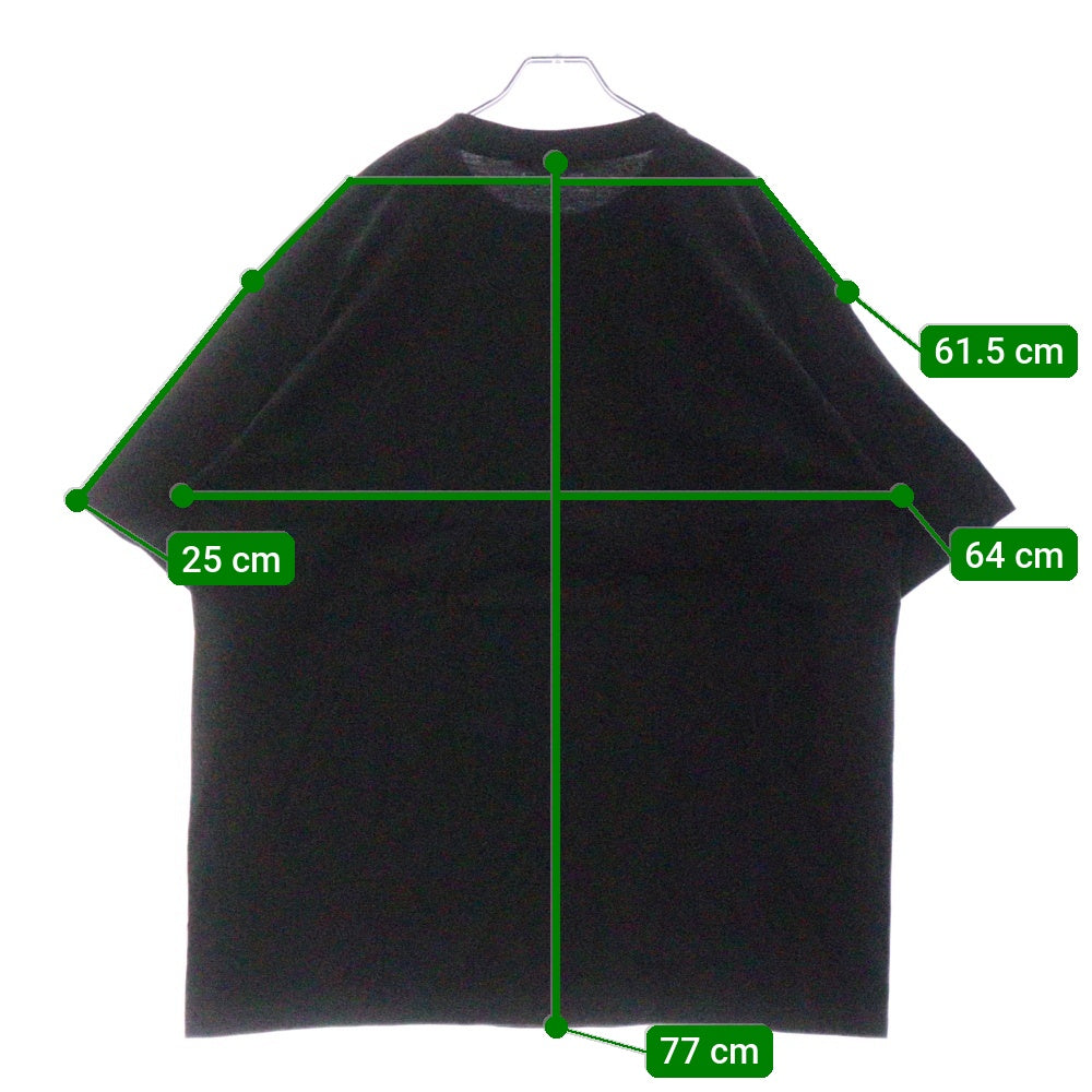 CABARET POVAL(キャバレーポバール) Sidewalk Tee サイドウォーク プリントTシャツ ブラック
