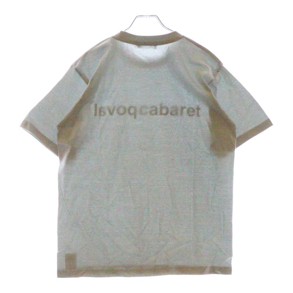 CABARET POVAL(キャバレーポバール) Original Logo Tee オリジナルロゴ プリントTシャツ ライトブルー