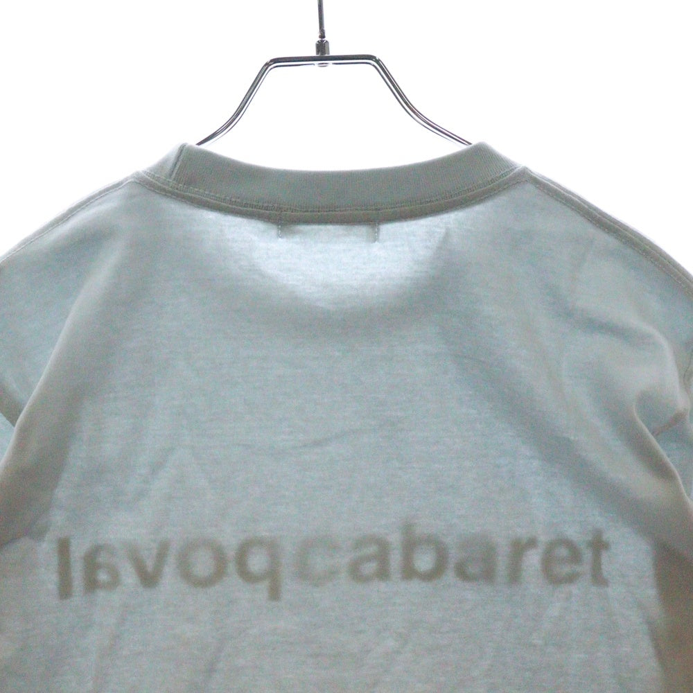 CABARET POVAL(キャバレーポバール) Original Logo Tee オリジナルロゴ プリントTシャツ ライトブルー