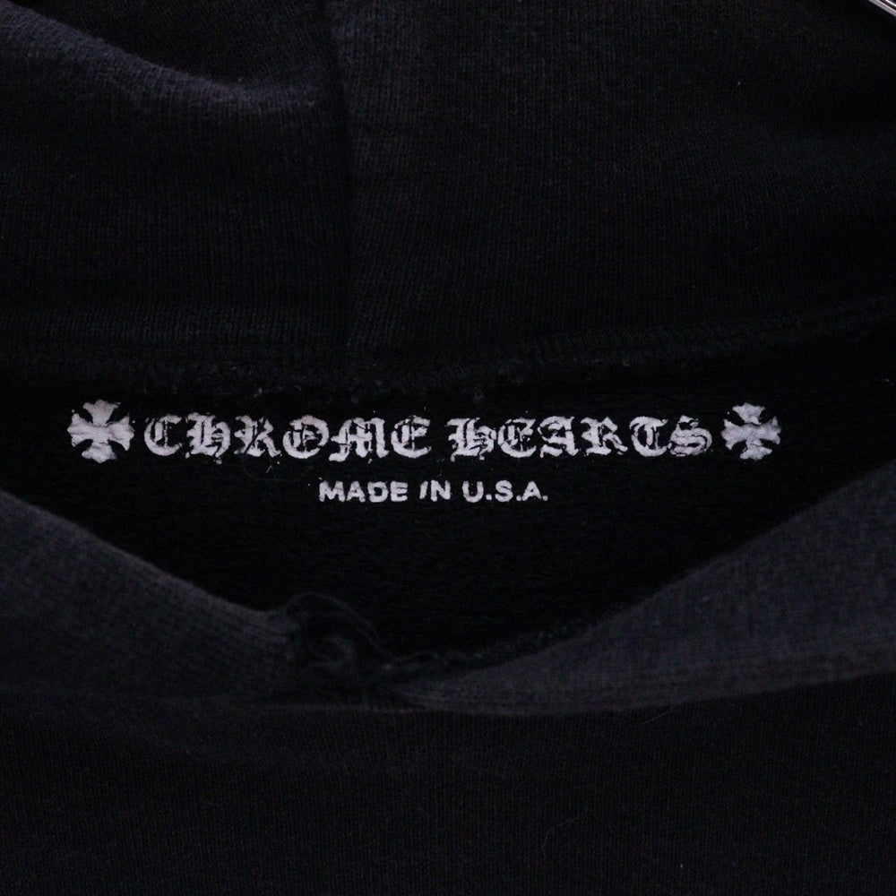 CHROME HEARTS(クロムハーツ) ×MATTY BOY HOODED SWEATSHIRT マッティボーイ バックアーチロゴプリント プルオーバーパーカー ブラック/ピンク
