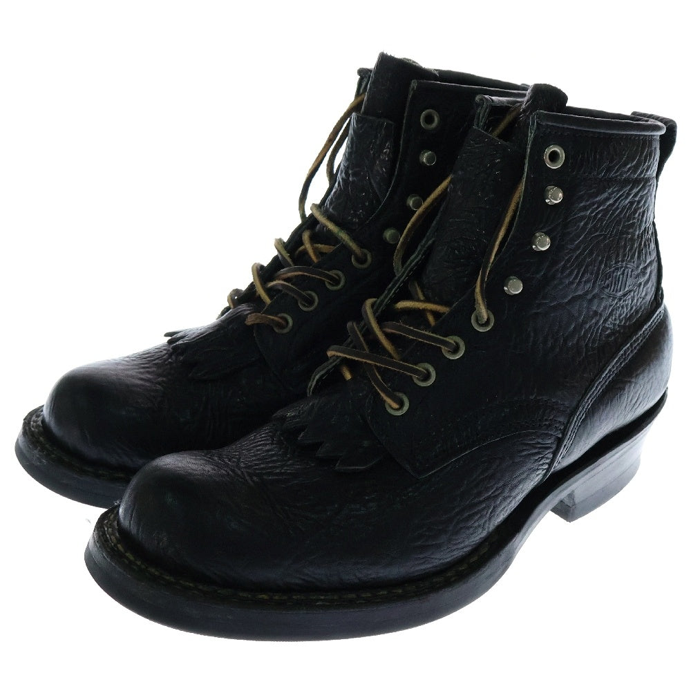 WHITE'S BOOTS(ホワイツブーツ) SMOKE JUMPER BULL HIDE CUSTOM ブルハイド カスタム スモークジャンパー ハイカットブーツ ブラック 8 1/2E