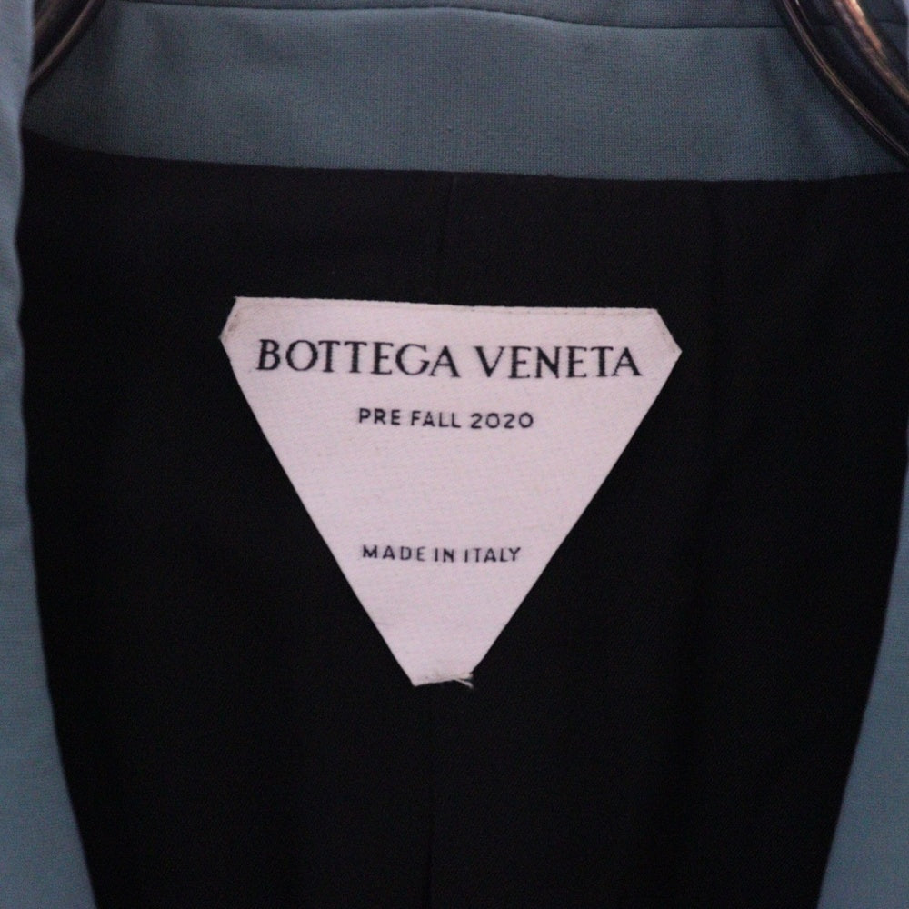 BOTTEGA VENETA(ボッテガヴェネタ) 2B ナイロン ノッチドラペル テーラードジャケット エメラルドグリーン 635034 VKJ60