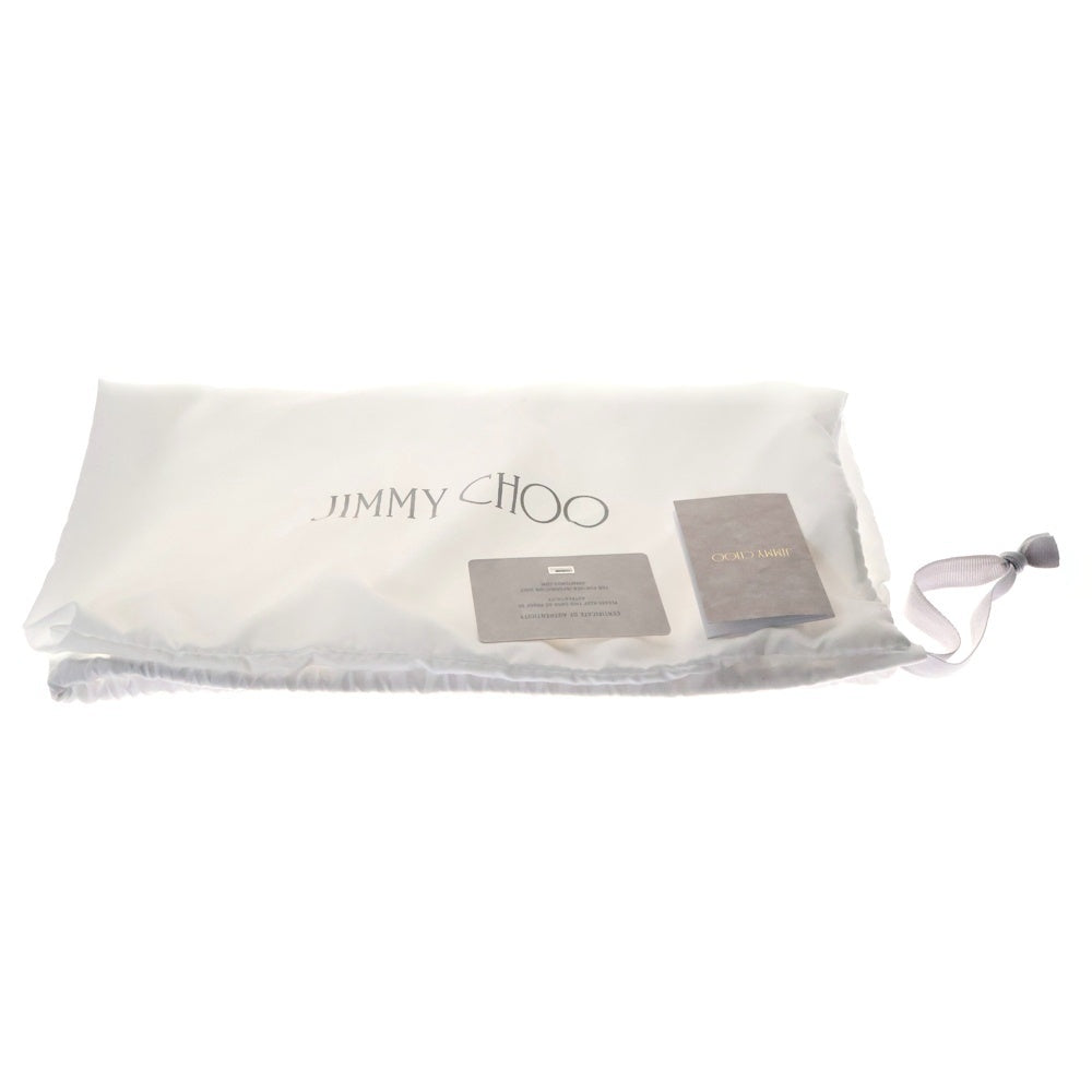 JIMMY CHOO(ジミーチュウ) BON BON BUCKET ボンボンバケット スタースタッズ ドローストリング 2Way レザー ハンド ショルダーバッグ グレー レディース