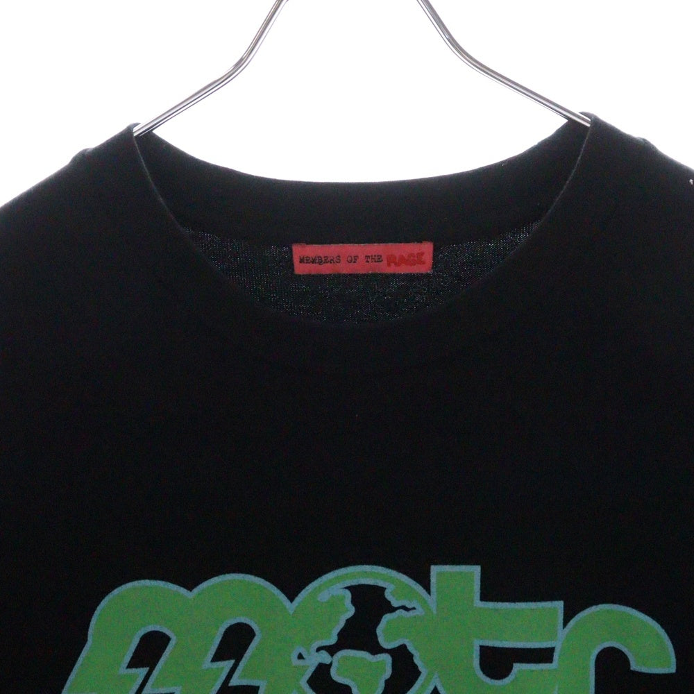 Members of THE Rage(メンバーズ オブ ザ レイジ) グラフィックプリント クルーネック半袖Tシャツ カットソー ブラック