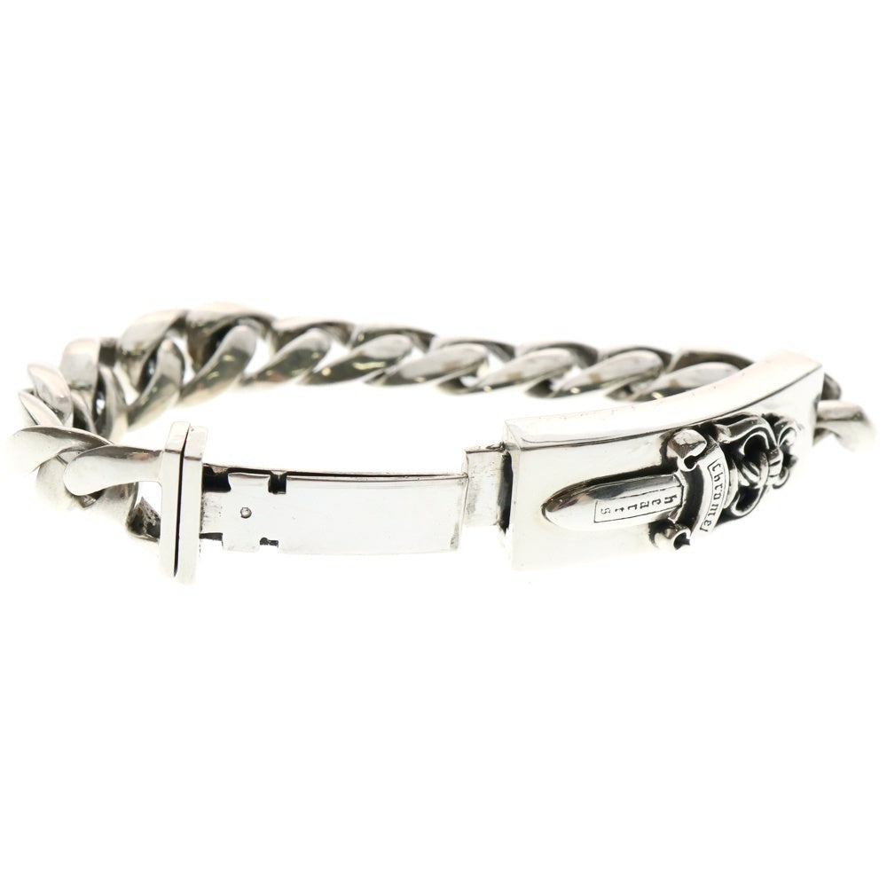 CHROME HEARTS(クロムハーツ) ID DAGGER ダガーIDクラシックリンクブレスレット 13LINK シルバー BCA156