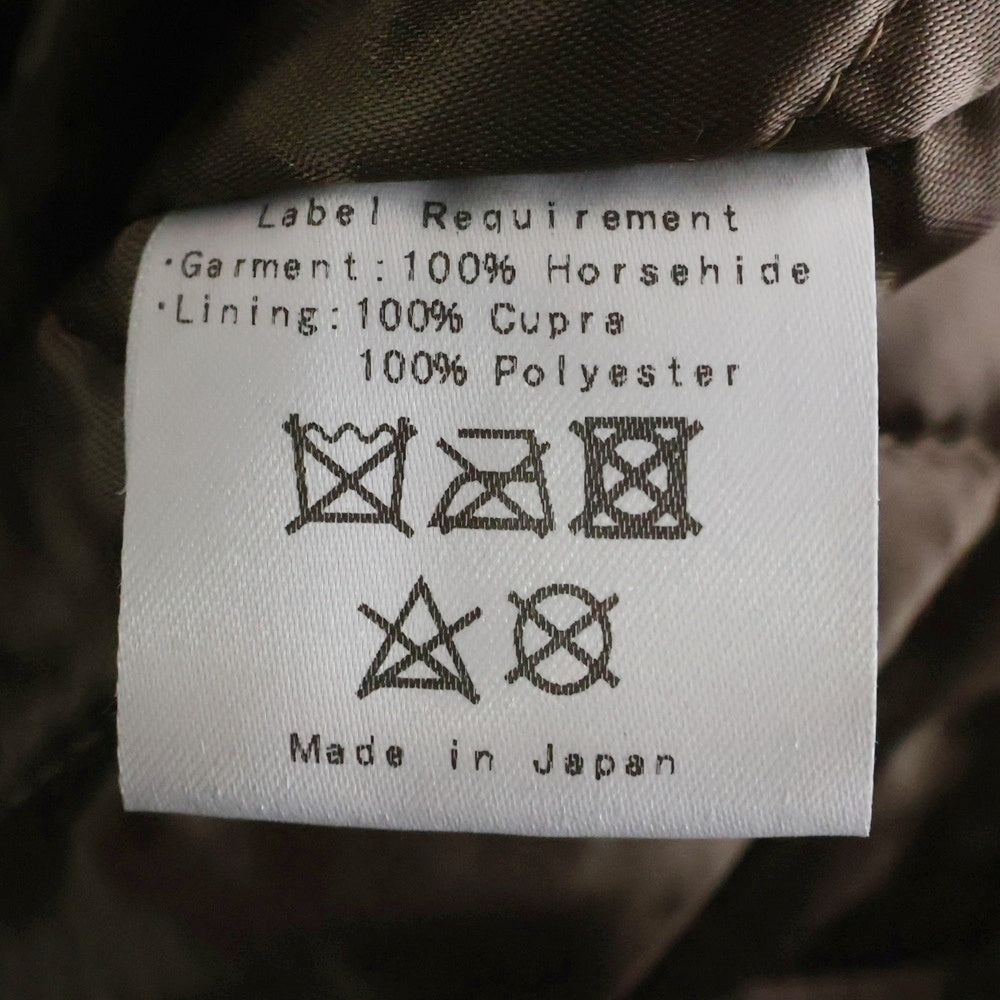 FINE CREEK LEATHERS(ファインクリークレザーズ) 23SS LEON THE NOSTAR CUSTOM レオン カスタム ダブルライダース レザージャケット ブラウン FCJK015