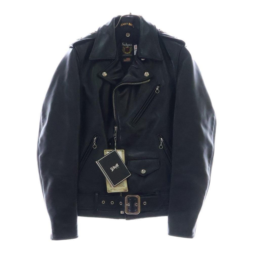 SCHOTT(ショット) 613UHT HORSEHIDE ONESTAR TALL ホースハイド ワンスター ダブルライダース レザージャケット ブラック 7416