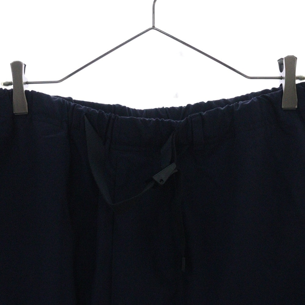 The Ennoy Professional(エンノイプロフェッショナル) 24SS Nylon Easy Shorts ベルテッド ロゴエンブロイダリー ナイロン イージーショーツ ハーフパンツ ネイビー SS24BRENPT03LP