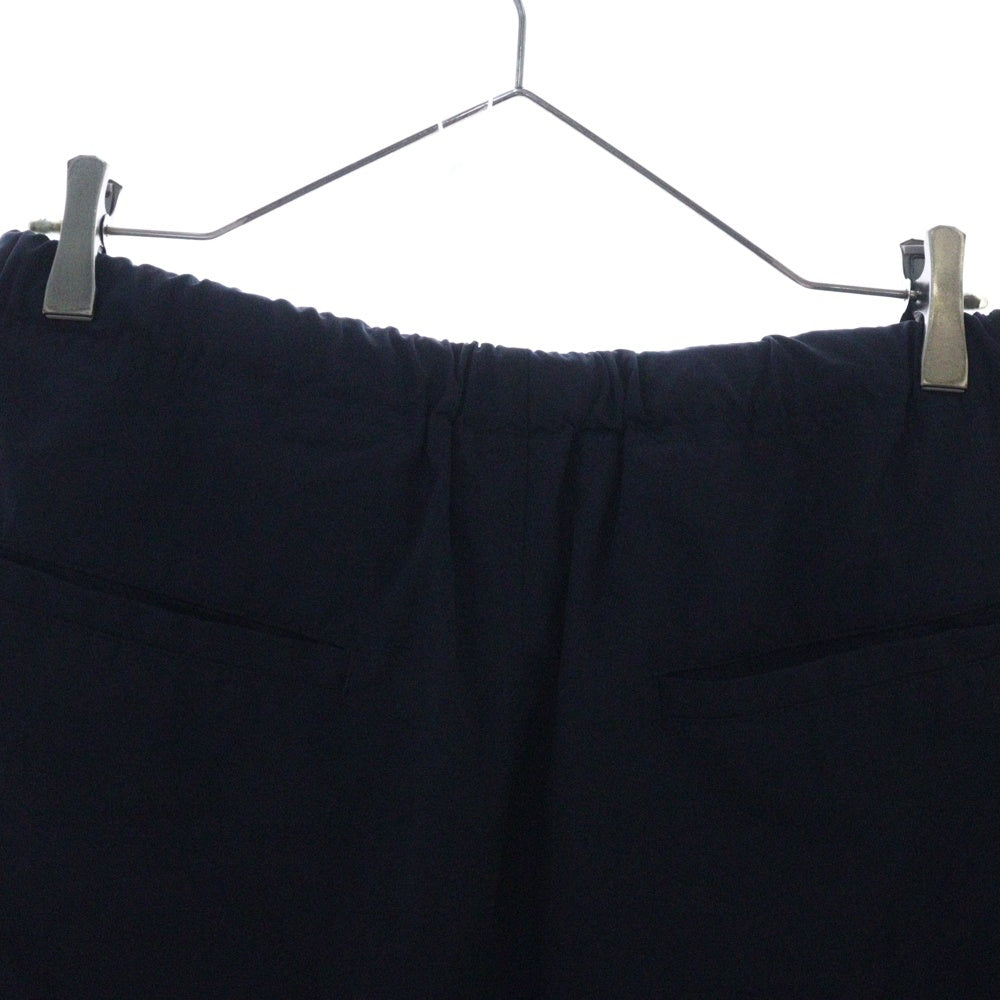 The Ennoy Professional(エンノイプロフェッショナル) 24SS Nylon Easy Shorts ベルテッド ロゴエンブロイダリー ナイロン イージーショーツ ハーフパンツ ネイビー SS24BRENPT03LP