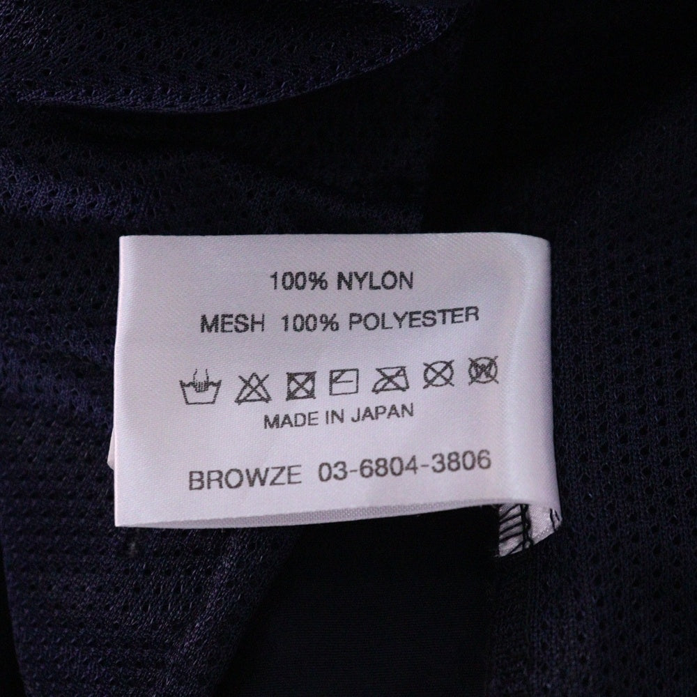 The Ennoy Professional(エンノイプロフェッショナル) 24SS Nylon Easy Shorts ベルテッド ロゴエンブロイダリー ナイロン イージーショーツ ハーフパンツ ネイビー SS24BRENPT03LP