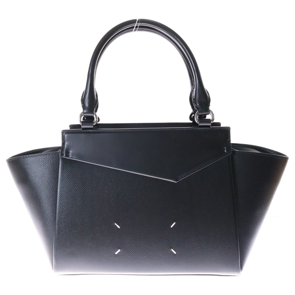 Maison Margiela(メゾンマルジェラ) 22AW SNATCHED TOTE スナッチドトート 3WAY レザーショルダー バッグ ブラック レディース SB3WD0008