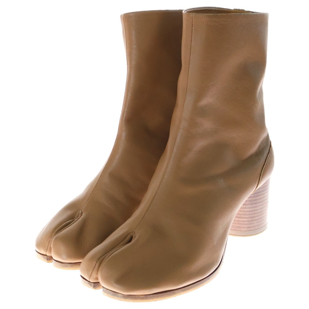 Maison Margiela 0(メゾンマルジェラ) TABI BOOTS 足袋 スプリットトゥー レザー ビブラム タビブーツ ベージュ レディース S58WU0246