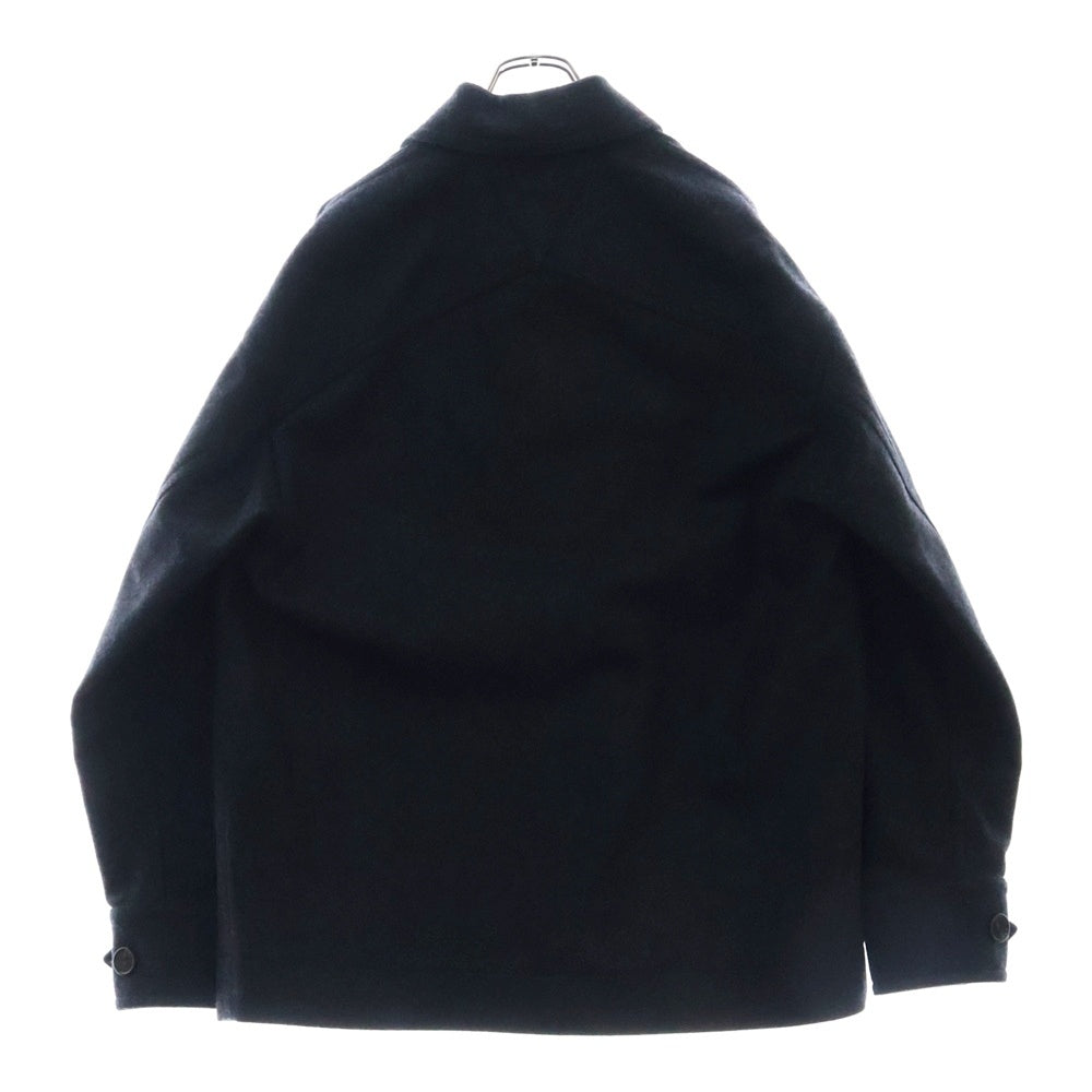 BOTTEGA VENETA(ボッテガヴェネタ) ウール フロント マルチポケット ステンカラーコート ジャケット ダークグレー 659450 V0YO0