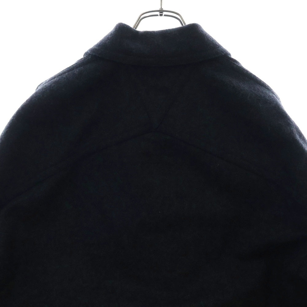 BOTTEGA VENETA(ボッテガヴェネタ) ウール フロント マルチポケット ステンカラーコート ジャケット ダークグレー 659450 V0YO0