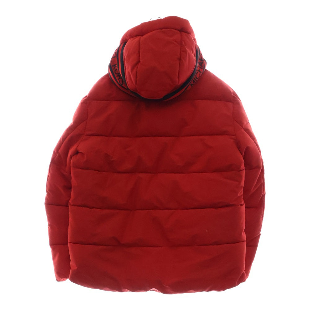 MICHAEL KORS(マイケルコース) CHOISY PUFFER JACKET ショワジー フーデッドロゴ 中綿ジャケット レッド MC60561