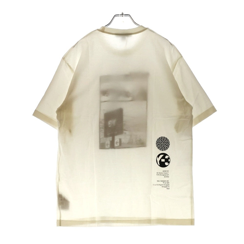 Y-3(ワイスリー) U CH2JRSY BOXGFX T ボックスフォトアートプリント クルーネック 半袖Tシャツ カットソー ホワイト HB3347