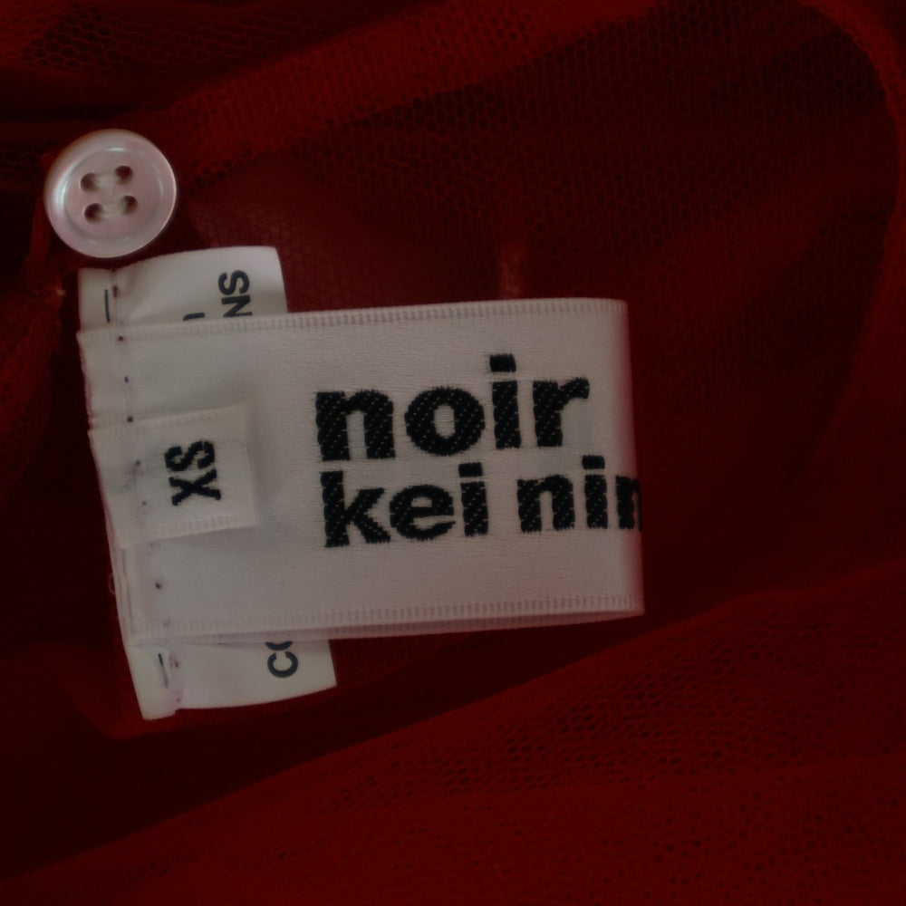 NOIR KEI NINOMIYA(ノワール ケイニノミヤ) Detachable Skirt Dress ディタッチブル スカートドレス チュールワンピース レッド レディース 3O-O002 AD2024