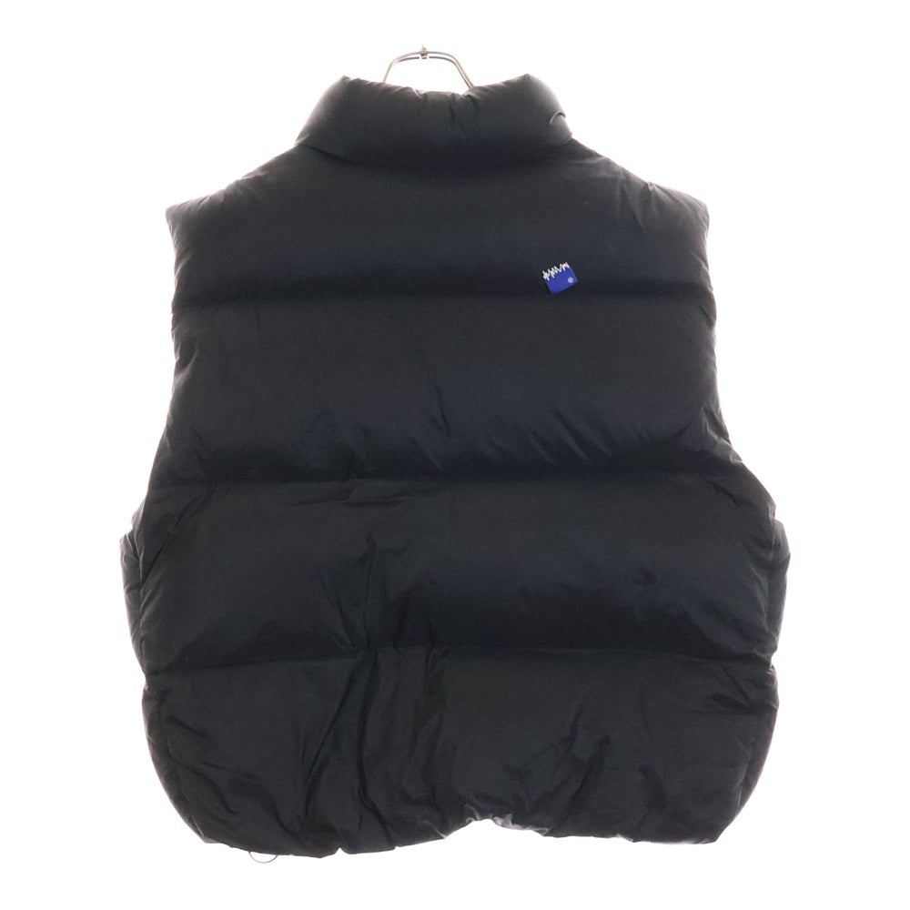 ADER ERROR(アーダーエラー) ナイロン ジップアップ ロゴ ダウンベスト アウター タグデザイン ブラック BM42FYDW0404BK