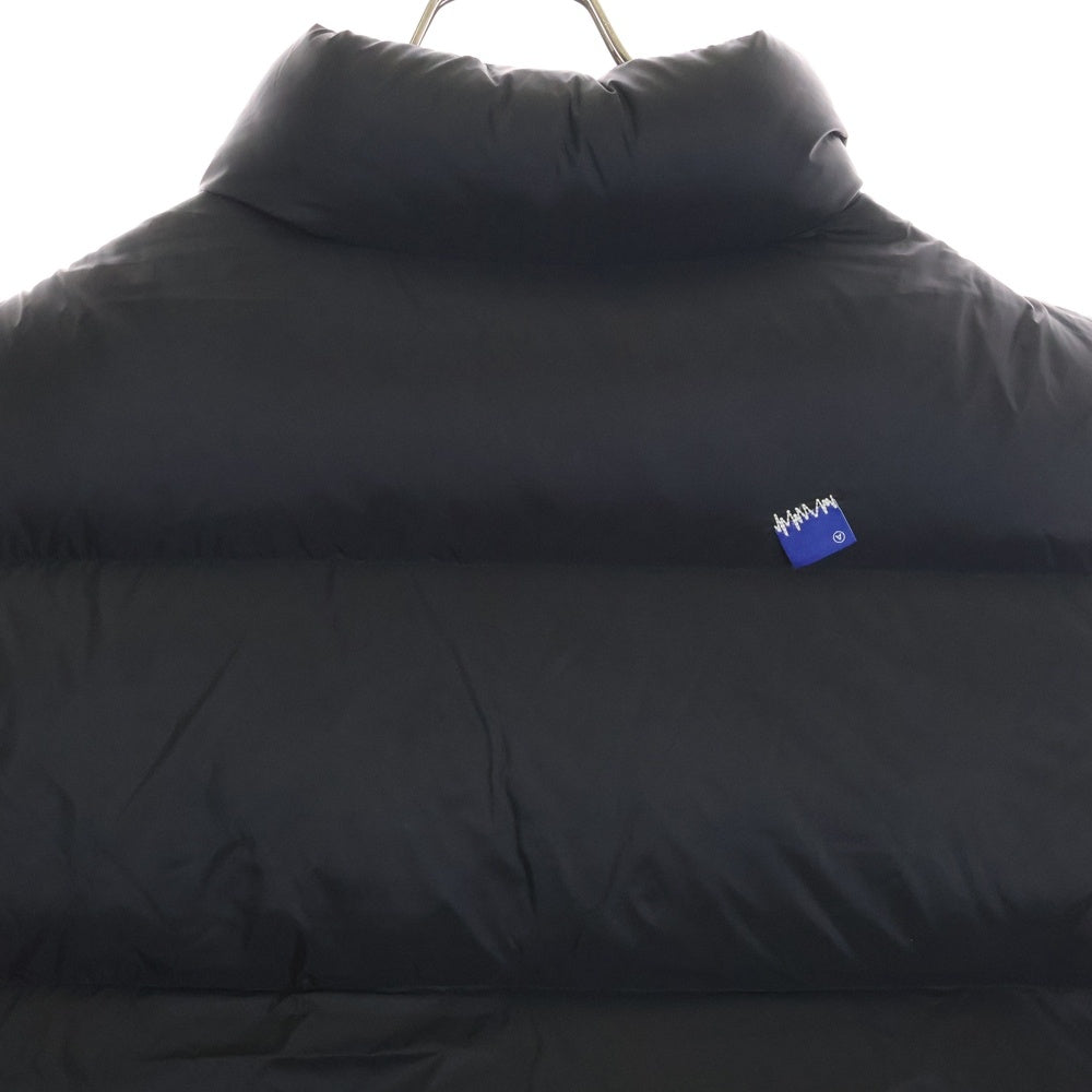 ADER ERROR(アーダーエラー) ナイロン ジップアップ ロゴ ダウンベスト アウター タグデザイン ブラック BM42FYDW0404BK
