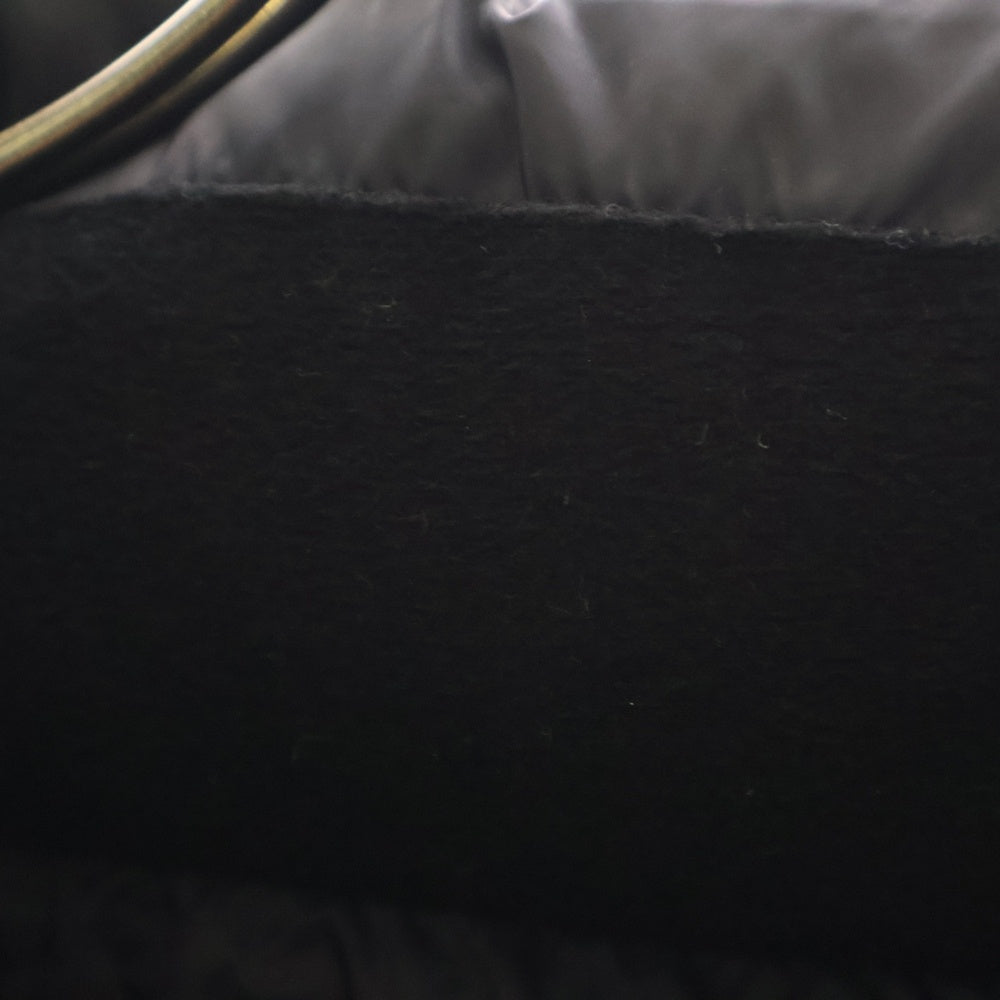 ADER ERROR(アーダーエラー) ナイロン ジップアップ ロゴ ダウンベスト アウター タグデザイン ブラック BM42FYDW0404BK