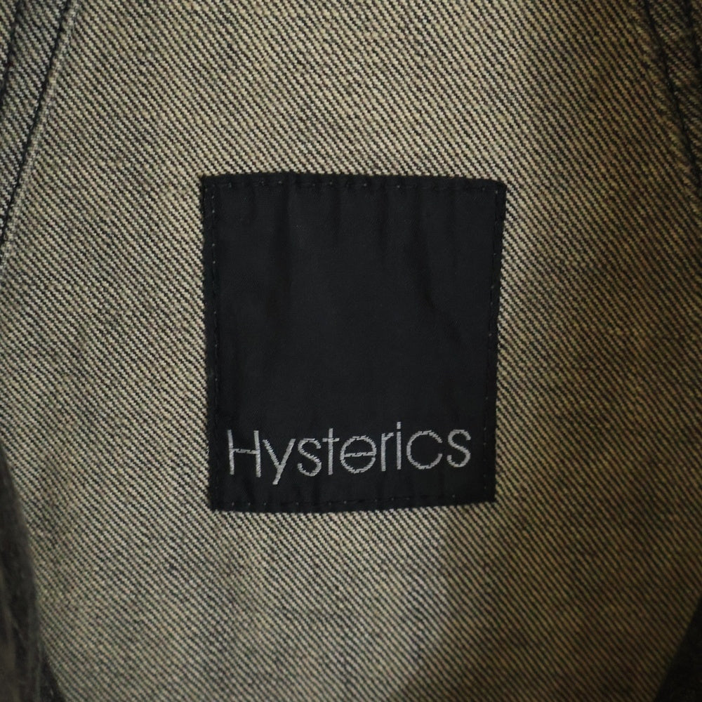 HYSTERICS(ヒステリックス) ラインストーン ダブル デニム ライダースジャケット ブラック 3AJ-2630