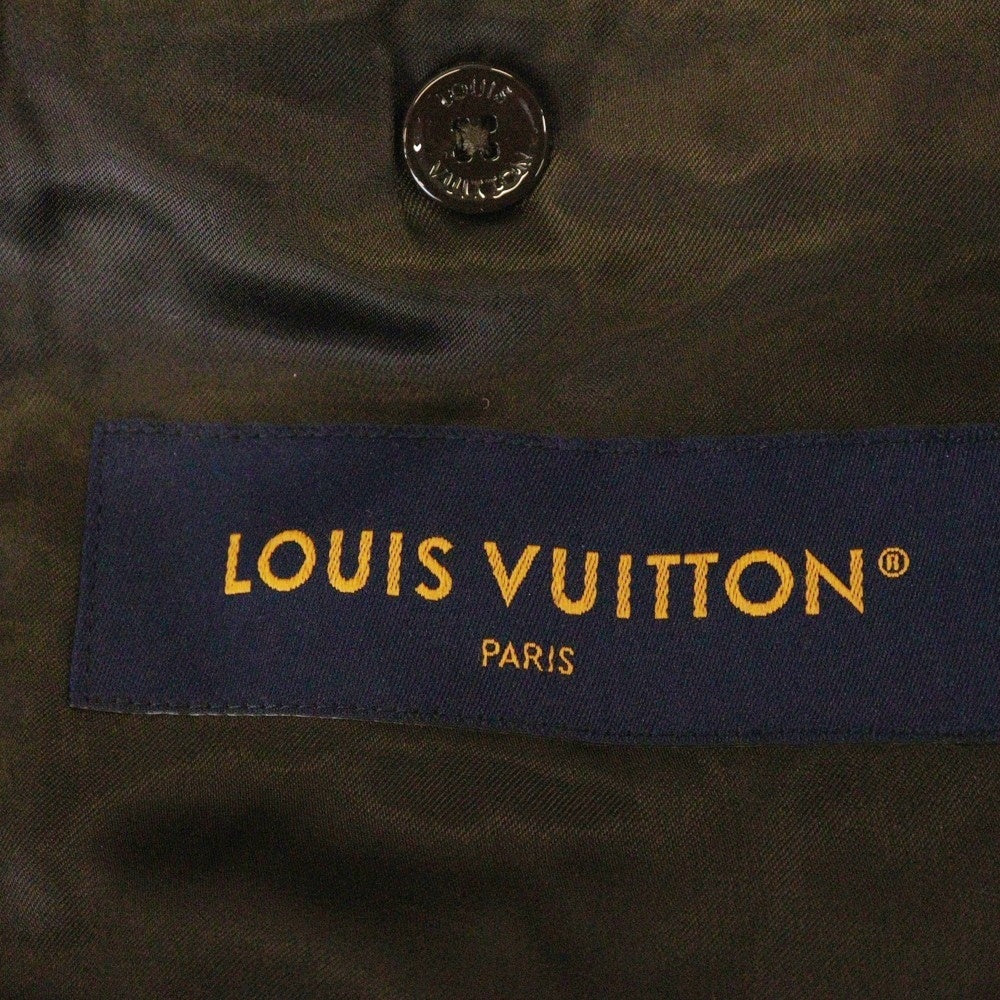 LOUIS VUITTON(ルイヴィトン) 24SS ダモフラージュ ダミエ ピクセル 迷彩 カモフラ総柄 2B テーラードジャケット ベージュ/カーキ RM241 HSB HQJ60E