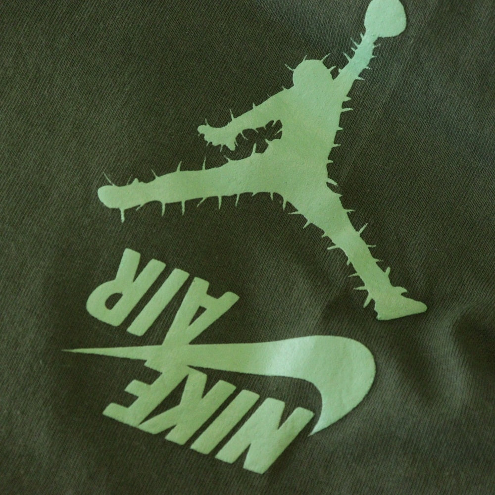 NIKE(ナイキ) ×TRAVIS SCOTT CACTUS JACK JORDAN HIGHEST T-SHIRT トラヴィススコット カクタスジャック ジョーダン ハイエストTシャツ 半袖クルーネックカットソー グリーン