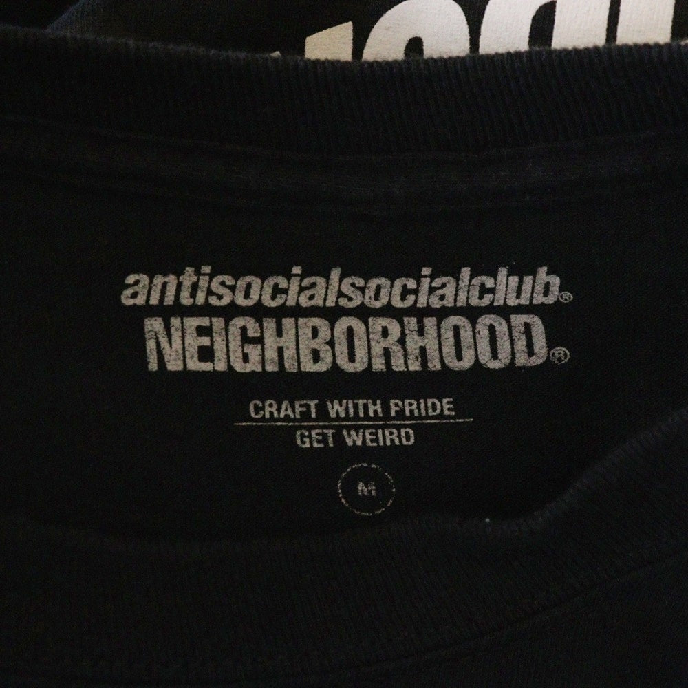 NEIGHBORHOOD(ネイバーフッド) 20AW ×ANTI SOCIAL SOCIAL CLUB L/S TEE アンチソーシャルソーシャルクラブ バックロゴプリントTシャツ 長袖クルーネックカットソー ブラック