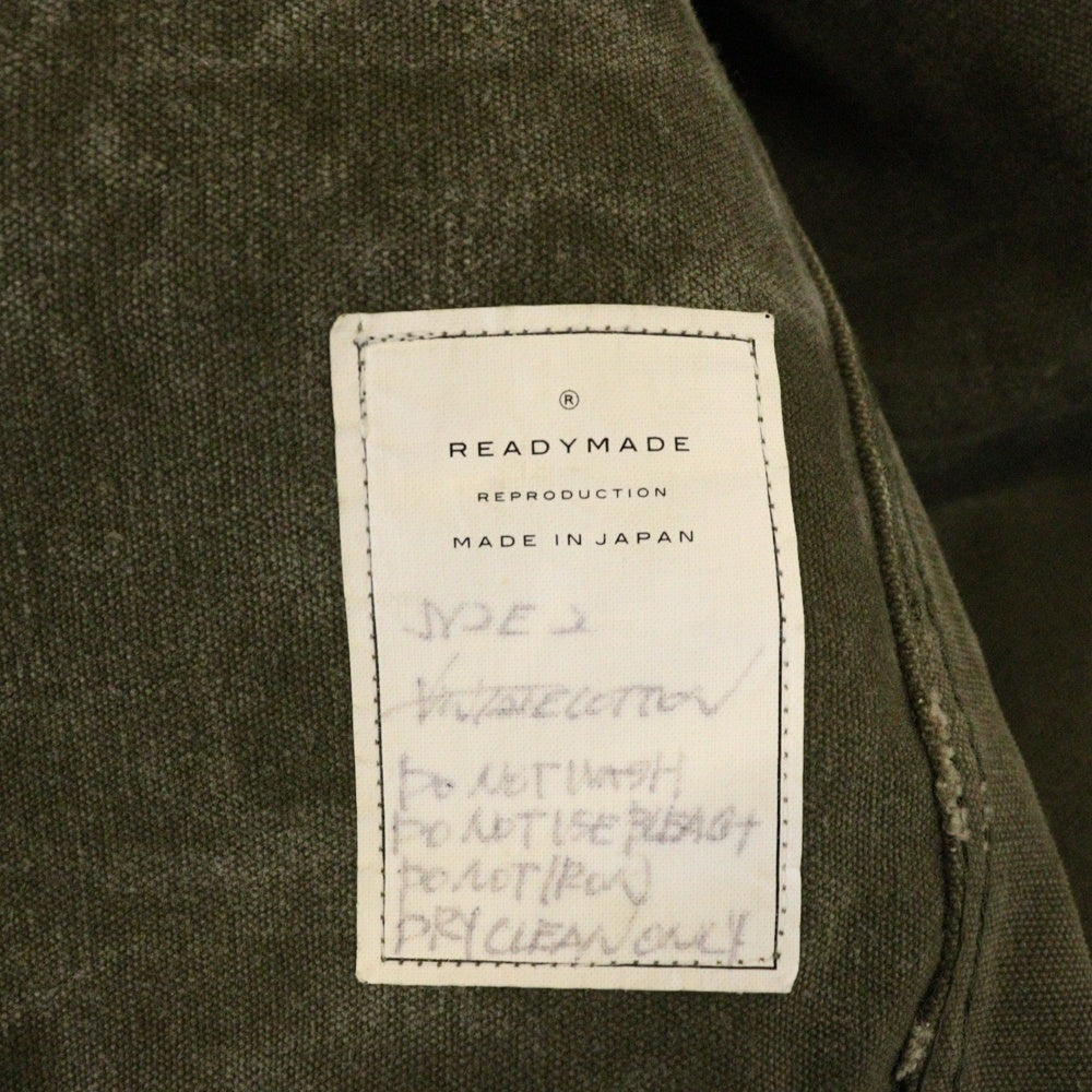 CHROME HEARTS(クロムハーツ) ×READYMADE OVER SIZE WORK JACKT レディメイド ミリタリー 再構築 オーバーサイズ ワークジャケット カーキ
