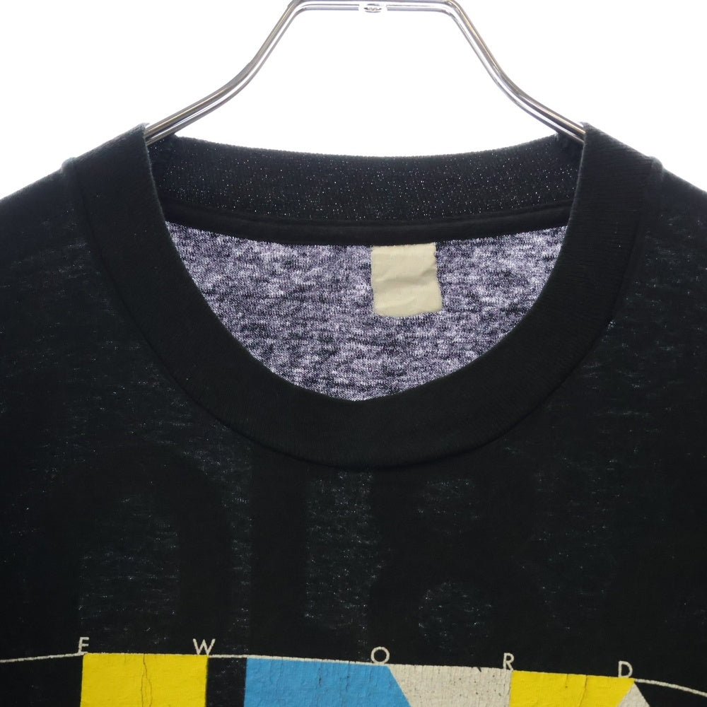 VINTAGE(ヴィンテージ) 80-90S VINTAGE NEWORDER EUROPEAN TOUR ヴィンテージ ニューオーダー ヨーロピアツアー 半袖Tシャツ カットソー ブラック