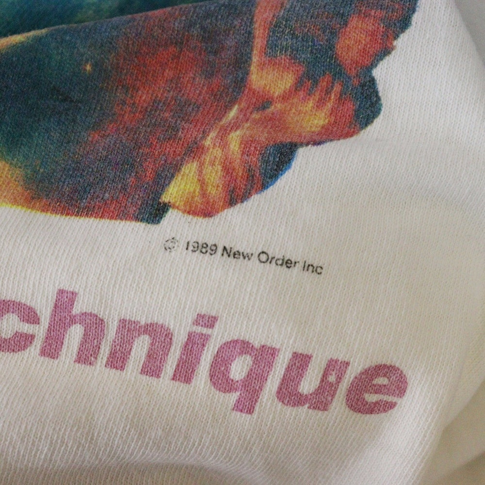 VINTAGE(ヴィンテージ) 80S VINTAGE NEWORDER TECHNIQUE ヴィンテージ ニューオーダーテクニーク 半袖Tシャツ カットソー ホワイト