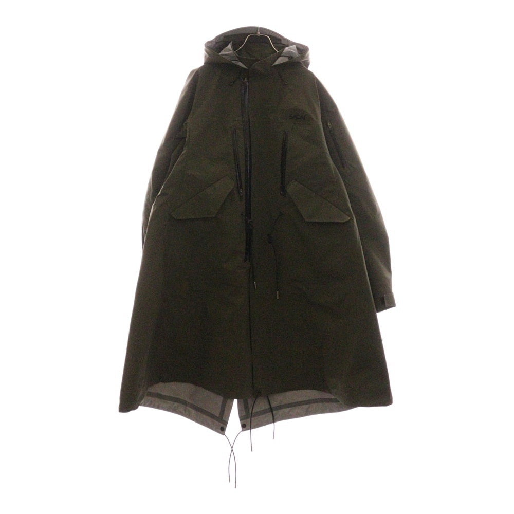 Sacai(サカイ) 23AW MATTE TAFFETA BREATHABLE WATERPROOF COAT マット タフタ ウォータープルーフ コート カーキ 23-03246M