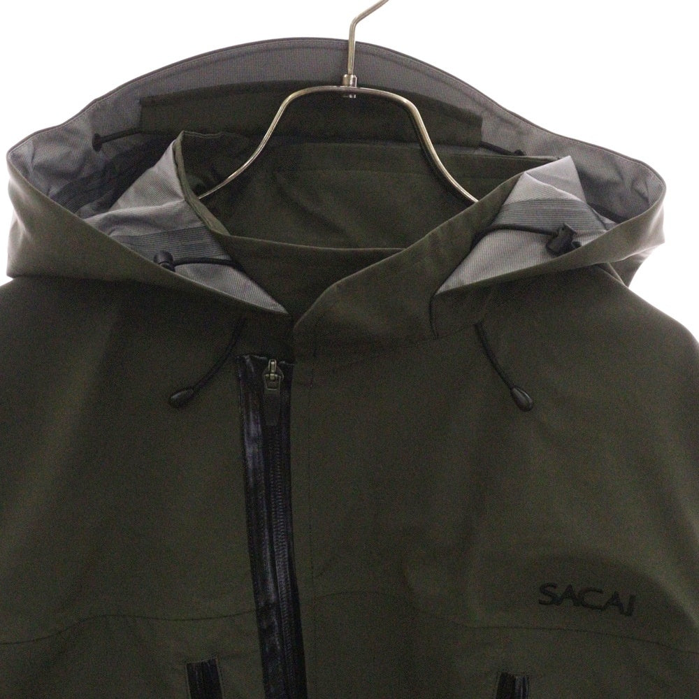 Sacai(サカイ) 23AW MATTE TAFFETA BREATHABLE WATERPROOF COAT マット タフタ ウォータープルーフ コート カーキ 23-03246M